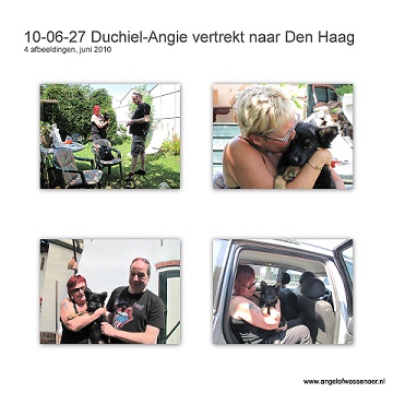 Duchiël-Angie vertrekt samen met Frank & Nellie naar Den Haag